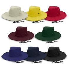 Austral Kids Cotton Twill UPF50 Wide Brim Sun Hat