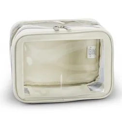 Peony Clear Panel Water Resistant Toiletry Bag
