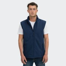 Hudson Mens Water Resistant Fleece Lined Softshell Vest