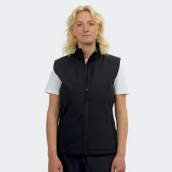 Hudson Ladies 300gsm Polyester Softshell Vest with Fleece