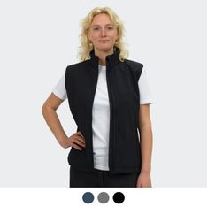 Hudson Ladies 300gsm Polyester Softshell Vest with Fleece