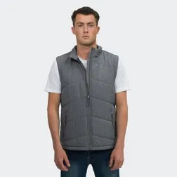 Newport Mens Recycled Insulation Puffer Vest with Hood