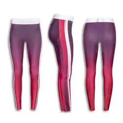 Custom Womens Athletic Leggings Polyester Lycra Blend