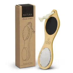 Bamboo Handle Pedicure Tool Set with Pumice Stone
