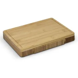 Kensington Rectangle Bamboo Cheese Board with Drawer and Utensils