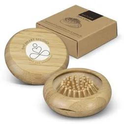Folding Bamboo Hairbrush with Magnetic Mirror