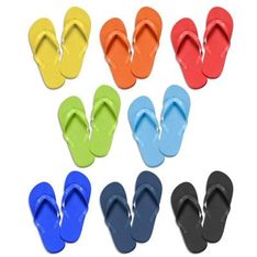 EVA Foam Sole Flip Flops With Ribbed Texture