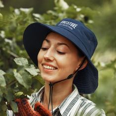 Yuma Wide Brim Cotton Twill Kids Bucket Hat