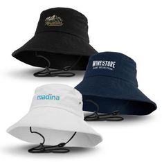 Yuma Wide Brim Cotton Twill Kids Bucket Hat