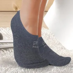 June Cotton Blend Ankle Socks with Embroidery