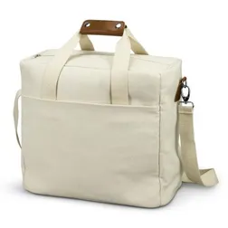 Colton Insulated Cotton Canvas Tote with Leather Look Accents