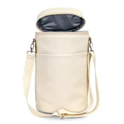 Colton Insulated Cotton Canvas Double Wine Carrier