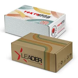 Large Hinged Lid Corrugated Cardboard Digital Print Gift Box
