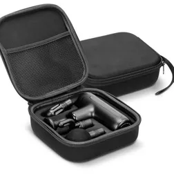 Luxe Handheld Percussion Massager with Four Interchangeable Heads