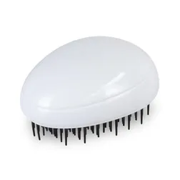 Compact ABS Hair Detangler with Flexible Bristles