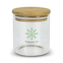 Borosilicate Glass Canister Bamboo Lid