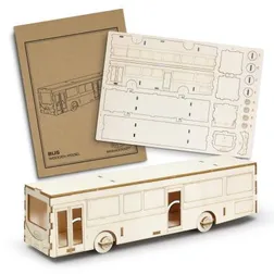 BRANDCRAFT Bus Wooden Assembly Model Kit