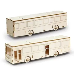 BRANDCRAFT Bus Wooden Assembly Model Kit
