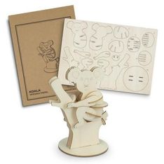 BRANDCRAFT Koala Laser Cut Basswood Assembly Model Kit