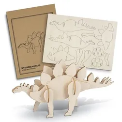 BRANDCRAFT Stegosaurus Basswood Assembly Model Kit