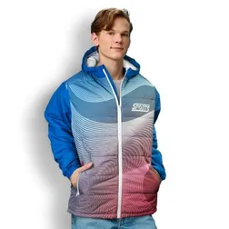 Unisex Polyester Puffer Jackets with Elastic Cuffs