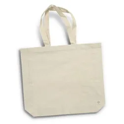 Recycled Cotton Shoulder Carry Tote with Gusset