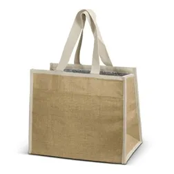 Natural Jute Insulated Tote with Aluminium Lining