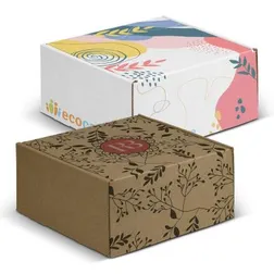 Die Cut Corrugated Gift Box with Hinged Locking Lid