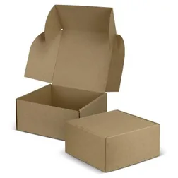 Die Cut Corrugated Gift Box with Self Locking Hinged Lid