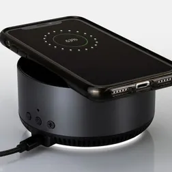 Aluminium Arc Wireless Charging Speaker With Bluetooth