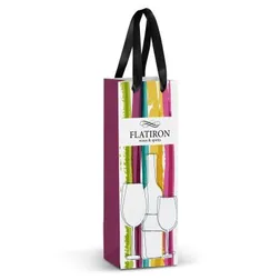 Champagne Satin Ribbon Handle Gift Bag 4.5L