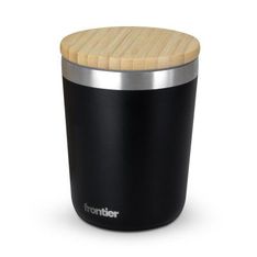 Frontier Roam 300ml Recycled Stainless Steel Vacuum Cup with Bamboo Lid