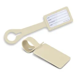 Silicone Luggage Tag with Secure Address Card Holder