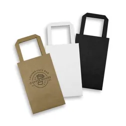 Small Portrait Paper Carry Bag With Reinforced Base