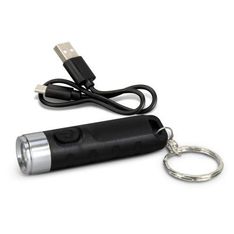 Rechargeable LED Torch Keyring with Type C Charging
