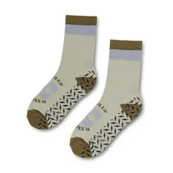 Nero Crew Grip Socks with Custom Anti Slip Sole