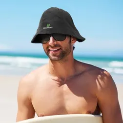 Byron Cotton Drill Bucket Hat with Foldable Brim