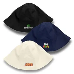 Byron Cotton Drill Bucket Hat with Foldable Brim