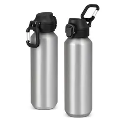 Equinox Recycled Aluminium Water Bottle with Carabiner Clip