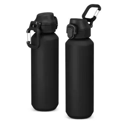 Recycled Aluminium Snap Cap Bottle with Carabiner