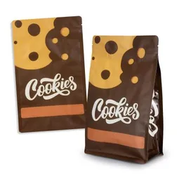 Small Foil Flat Bottom Pouch with Resealable Zip Closure