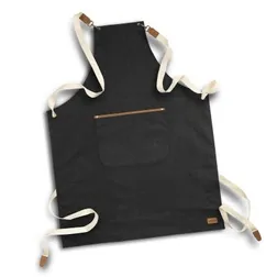 Keepsake Cotton Canvas Bib Apron with PU Pocket