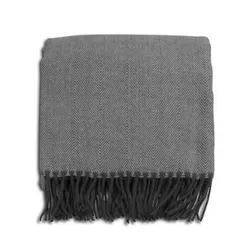 Keepsake Recycled Polyester Herringbone Throw Blanket