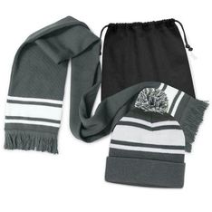 Commodore Acrylic Knit Winter Scarf Beanie Set