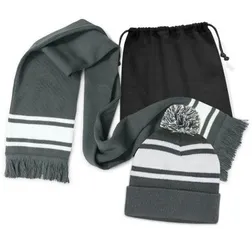 Commodore Acrylic Knit Winter Scarf Beanie Set