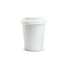 Kudos Paper Coffee Cup CPLA Lid Single Wall PE Lined