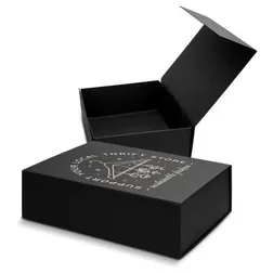 Medium Magnetic Closure Black Cardboard Gift Box