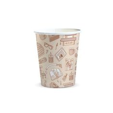Compostable Paper Cup 230ml Single Wall Aqueous Coated
