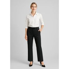 Womens Comfort Wool Stretch Adjustable Waist Pants
