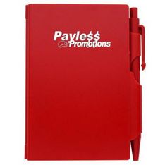 Compact Plastic Pocket Notebook With Pen Holder